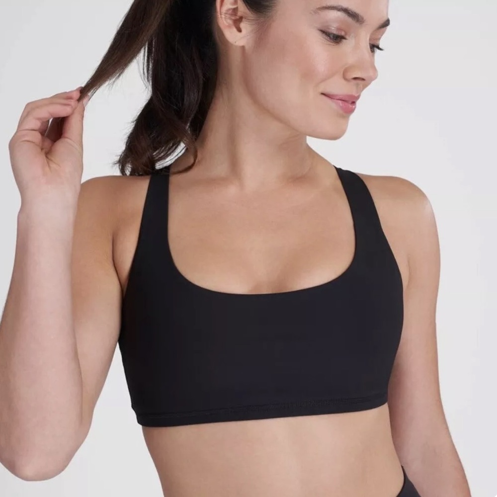 NWT Spanx Low Impact Black Sports Bra, Various Sizes